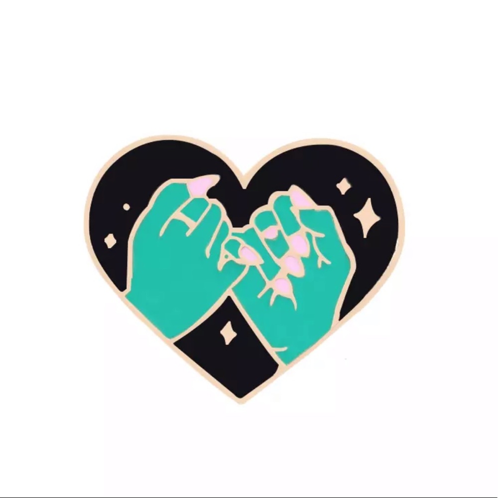 NEW HEART ENAMEL PIN